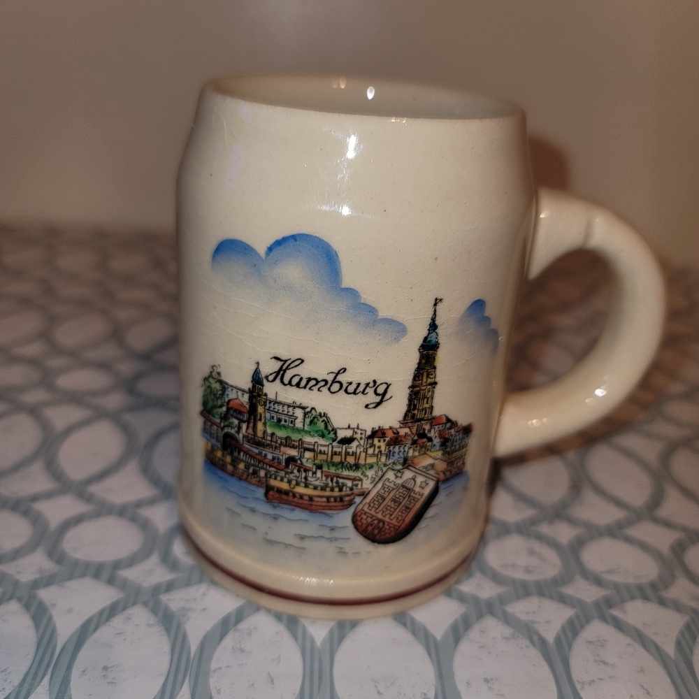 Vintage West German Hamburg Stein